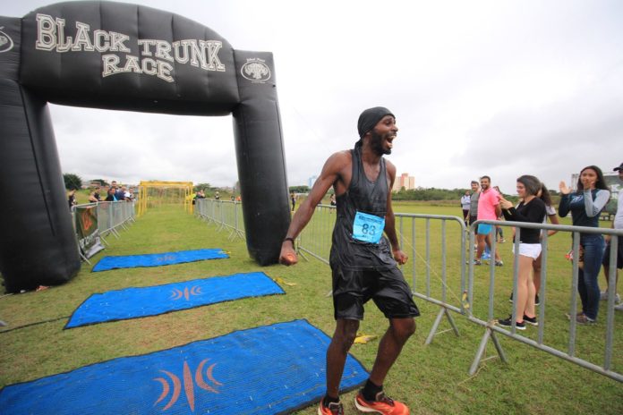 Pablo após terminar a maratona