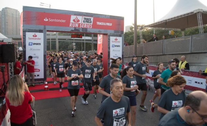 Largada da corrida Santander