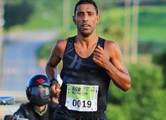 Daniel Chaves acredita em vitória brasileira na São Silvestre Daniel Chaves correndo sua prova