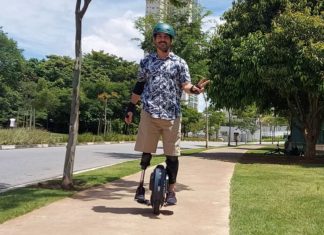 Paulistano supera limitações e vira um dos raros amputados do mundo a dominar um monociclo elétrico Esporte
