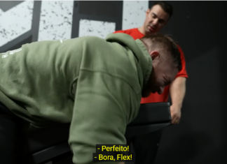 Rafael Brandão e Flex Lewis fazem treino insano de costas Rafael Brandão